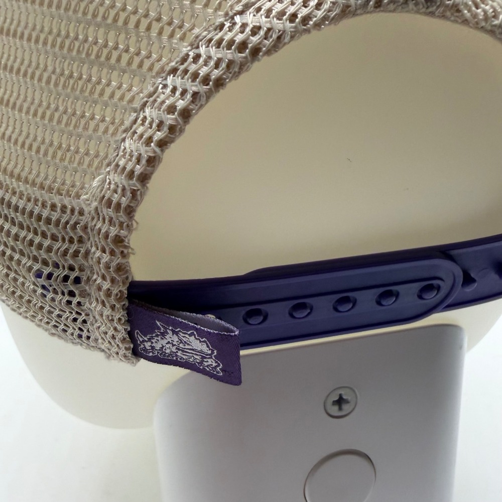 Top of the World TCU Horned Frogs Trucker Hat Purple Tan Snapback Cap - Picture 10 of 10